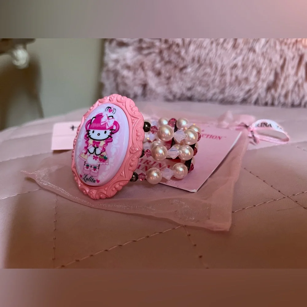 TARINA TARANTINO for HELLO KITTY LOLITA CAMEO BRACELET 🍓NWT💕 VERY RARE - Picture 4 of 9